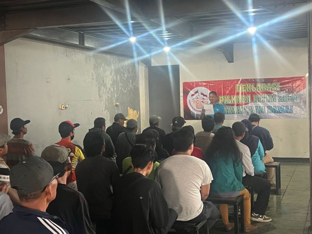 Suasana pembacaan deklarasi pemilukada jujur dan bermartabat