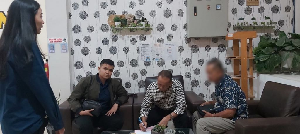 Tersangka HT menjalani pemberkasan sebelum dilakukan penahanan