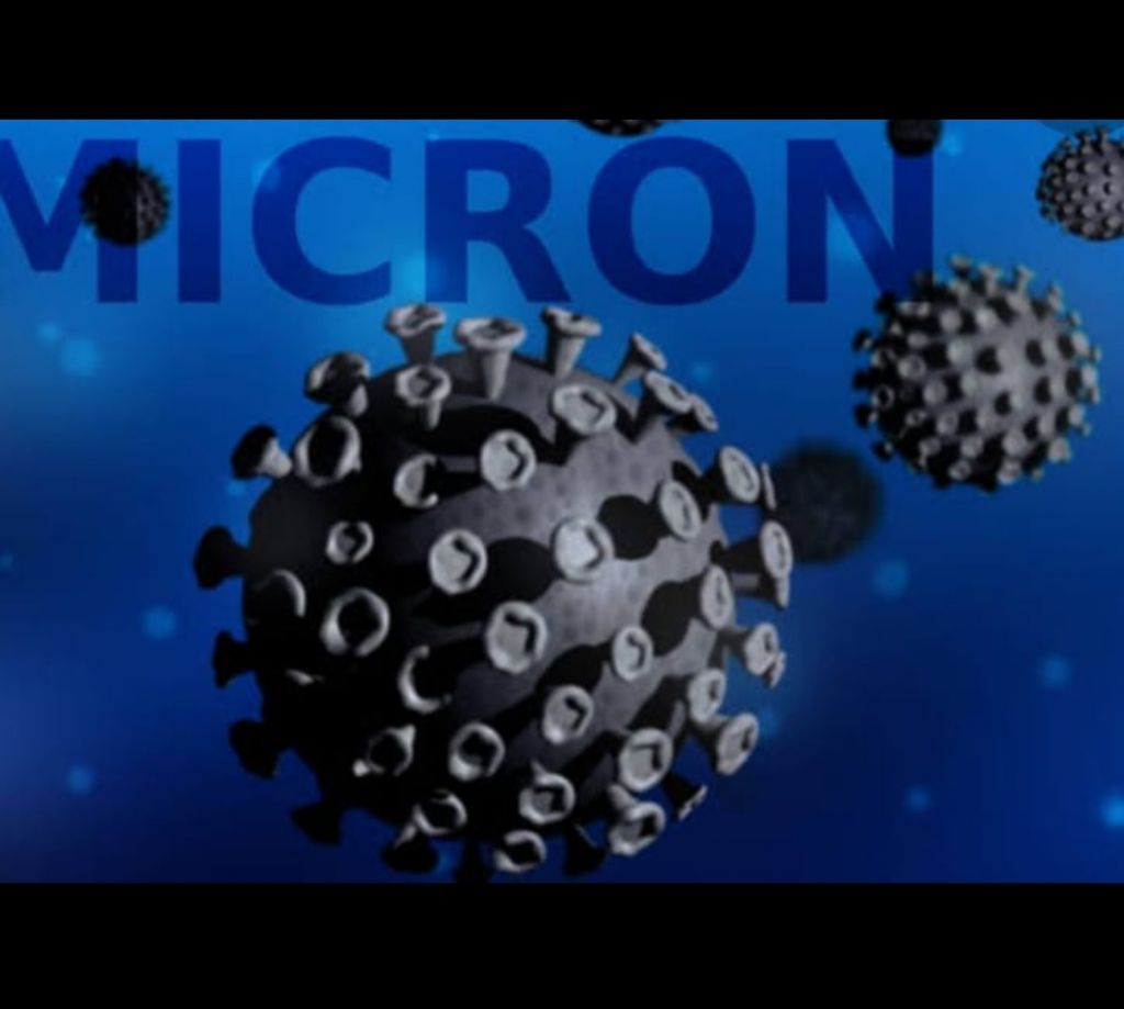 Ilustrasi virus Omicron