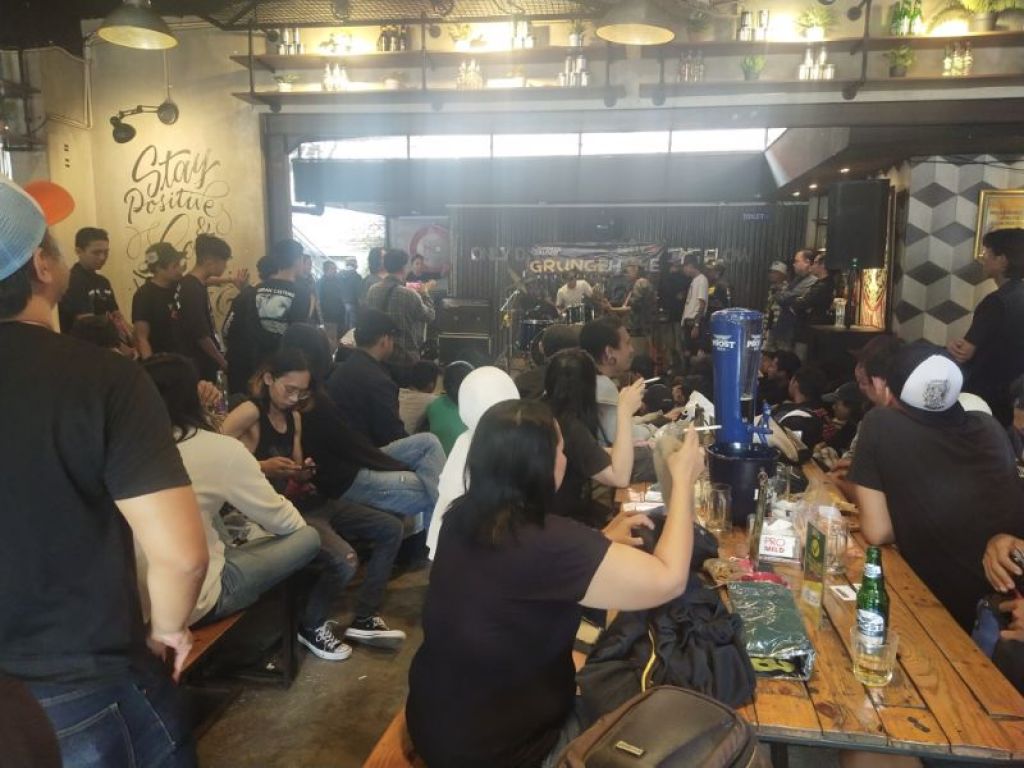Suasan acara Grunge Hole Volume 2, Minggu (23/1/2022).