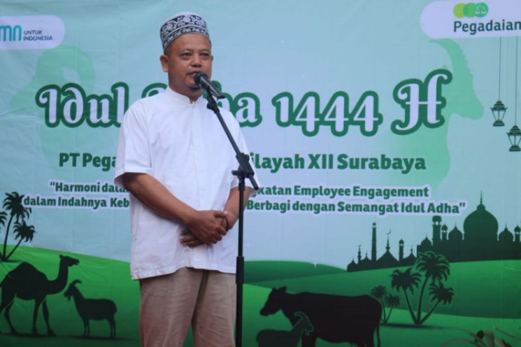 Mulyono selaku Pemimpin PT Pegadaian Kanwil XII Surabaya.