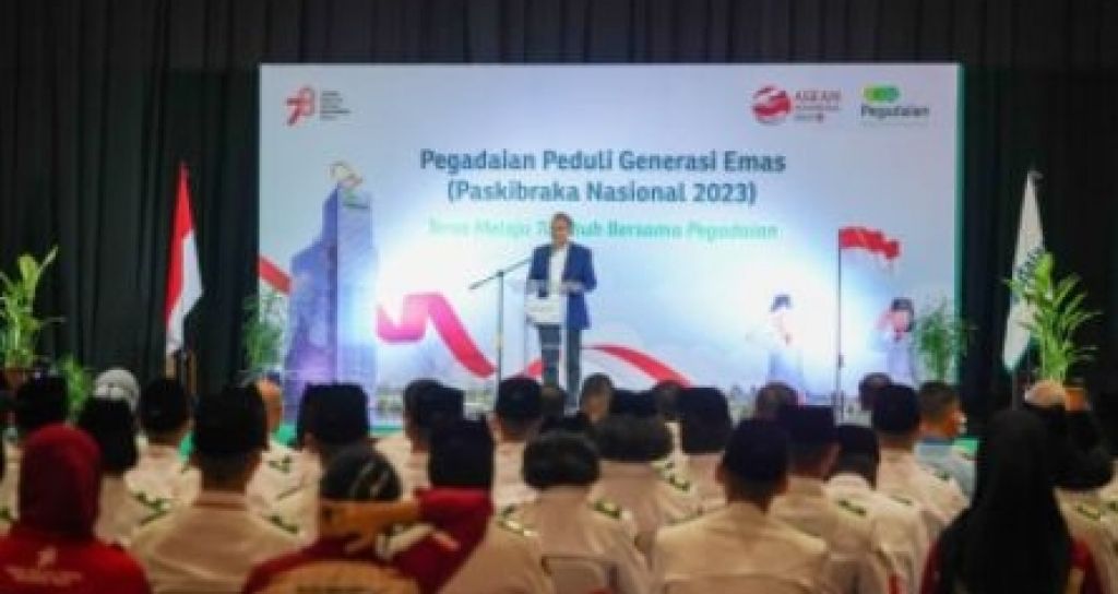 Pegadaian memberikan apresiasi kepada Tim Pasukan Pengibar Bendera Pusaka (Paskibraka) Tingkat Pusat Tahun 2023.