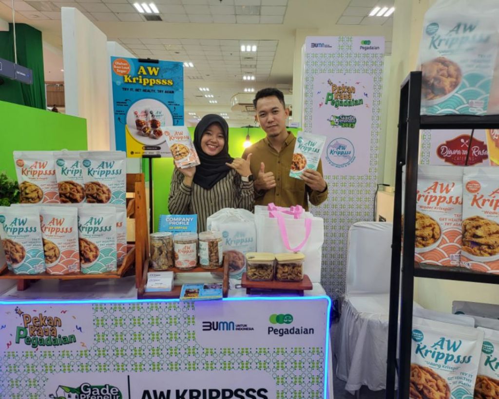 Sebanyak 31 stand produk UMKM gadepreneur ikut meramaikan kegiatan pekan raya pegadaian yang dilaksanakan secara serentak di 12 titik seluruh Indonesia.