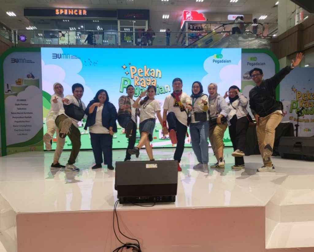Pemenang diumumkan di Pekan Raya Pegadaian Kanwil XII Surabaya di Malang Town Square, Sabtu (14/10/2023).