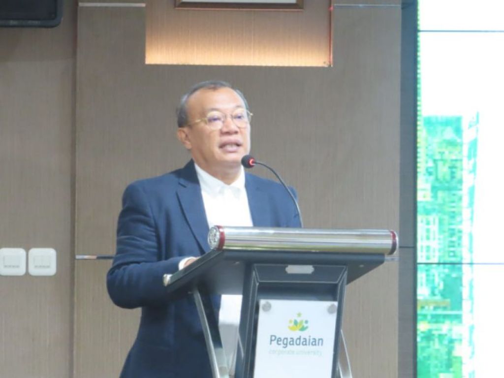Marshall Aritonang, SE., MH selaku Senior Vice President Direktorat Umum PT Pegadaian Pusat Jakarta. F