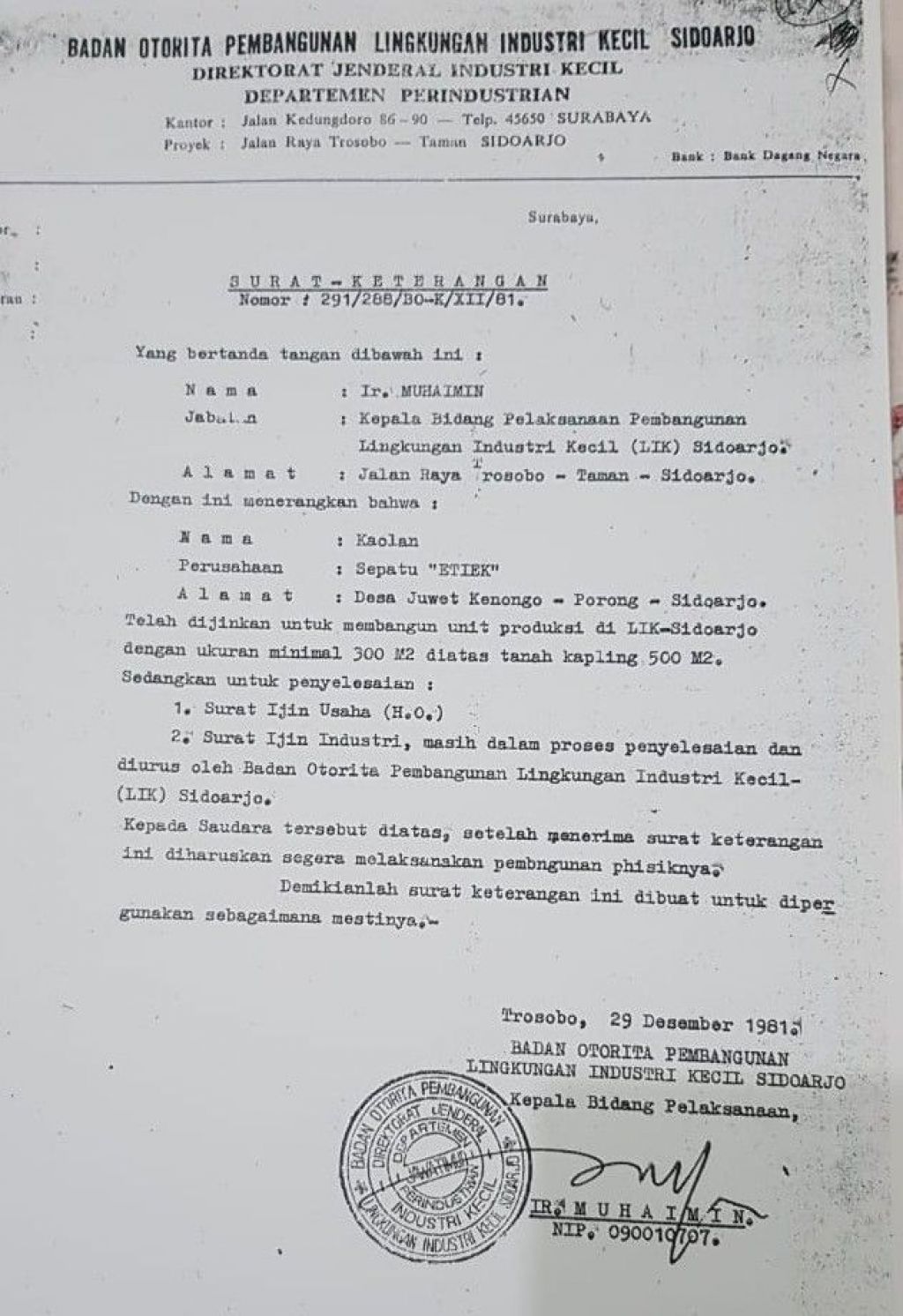 Pelaku Usaha Ngaku Mereka yang Diajak Pemerintah untuk Tempati LIK Trosobo