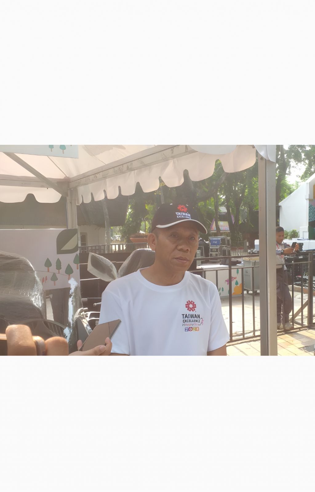 General Manajer SYM, Julsyahman Purba saat ditemui di dalam event Taiwan Excellence happy Run 2024 di Pasar Seni