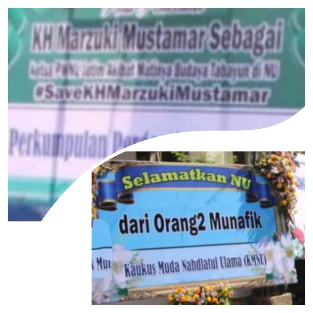 Contoh tulisan karangan bunga di kantor PWNU Jatim