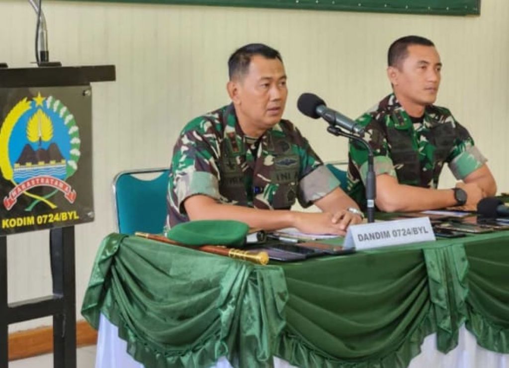 Komfrensi Pers oleh DenPOM terkait kasus Boyolali