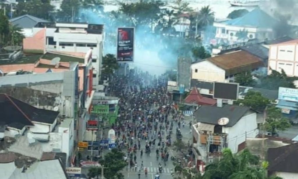 Suasana salah satu sudut kota Jayapura
