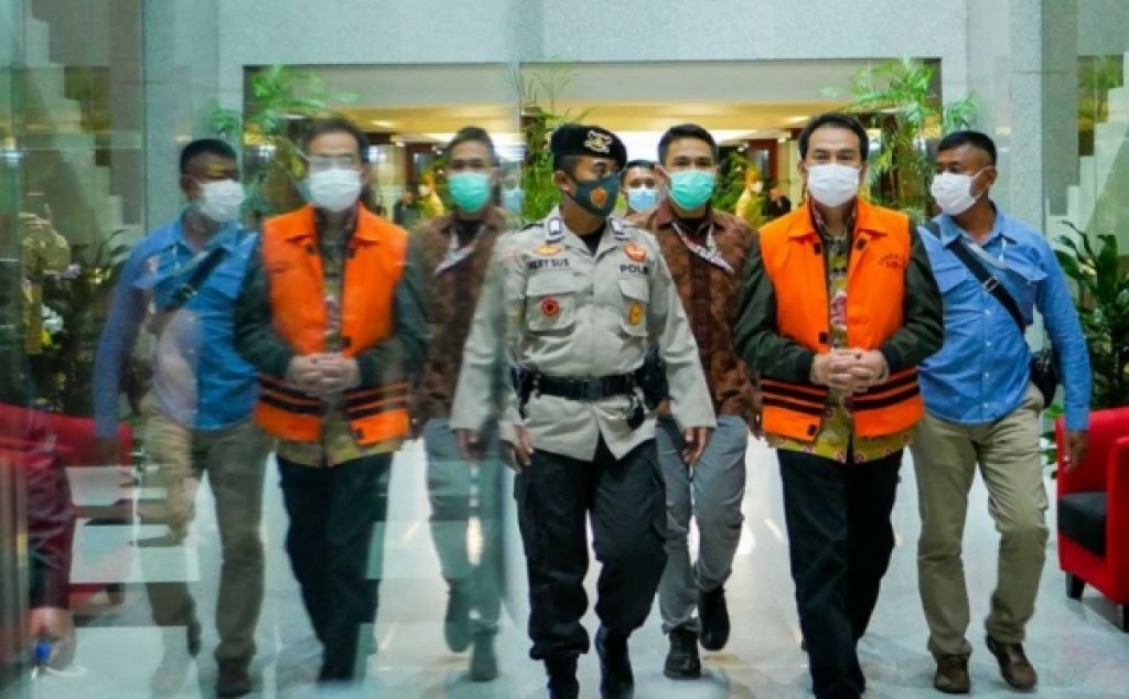Terdakwa Mantan Wakil ketua DPR RI Azis Syamsudin menjalani sidang di pengadilan Tindak Pidana Korupsi (Tipikor) Jakarta, Kamis, 30/12/2021.