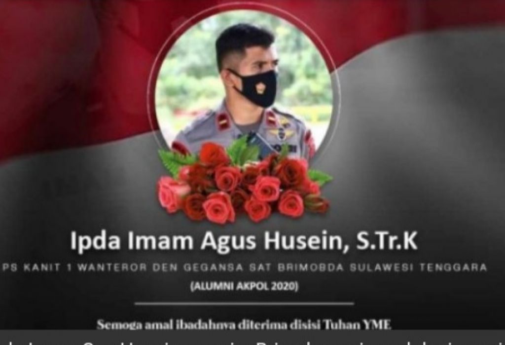 Ucapan duka cita atas meninggalnya Imam Agus Husein.