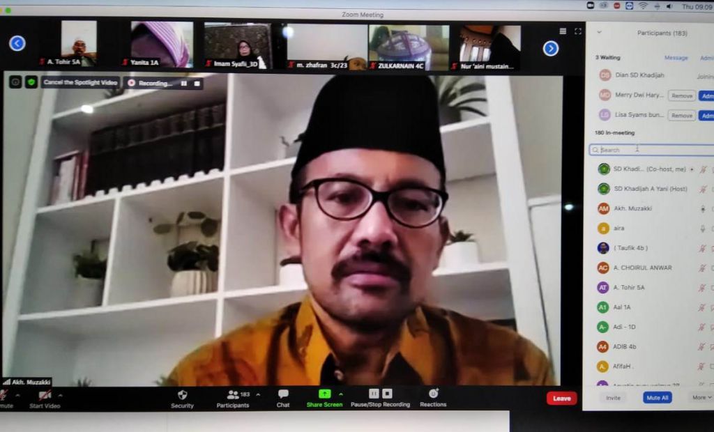 Ajak Orangtua dan Siswa Teladani Akhlak Rasulullah, SD Khadijah Gelar Maulid Virtual